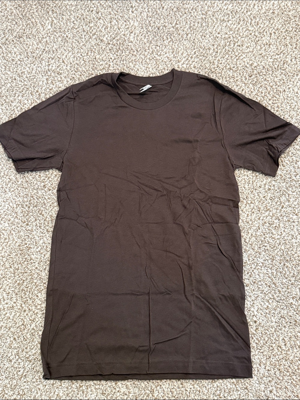 Bella Canvas Men's Short Sleeve Crew T-Shirt in Dark Brown